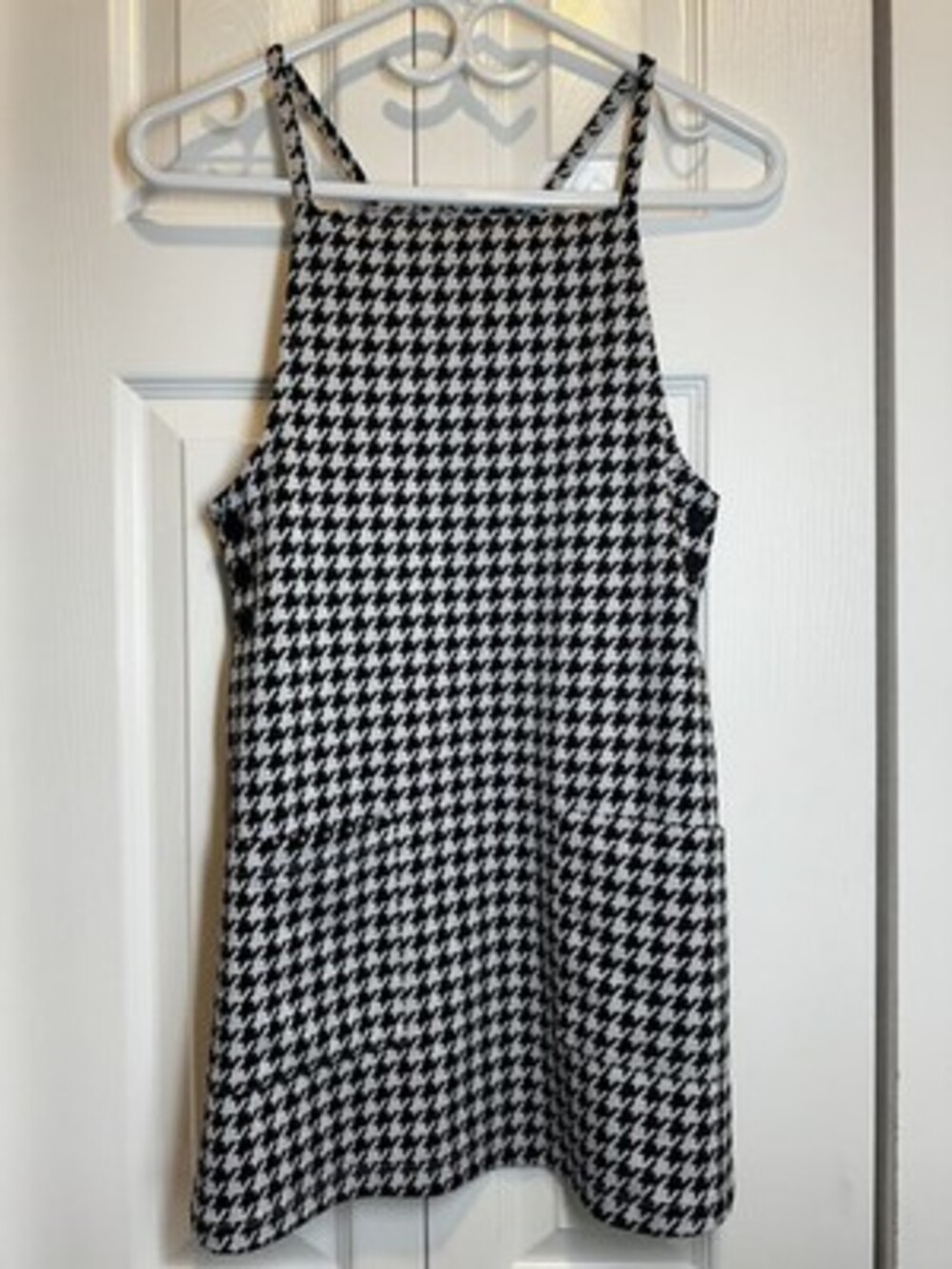 Btween Girls Houndstooth Pinafore Overall Dress size 10